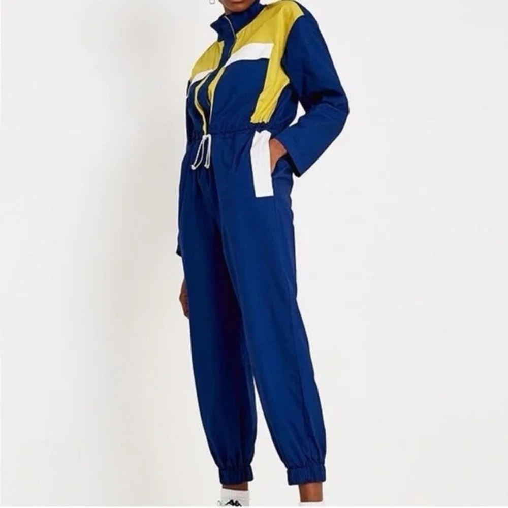 Urban Outfitters Ari Colorblock Jumpsuit - Picture 2 of 5